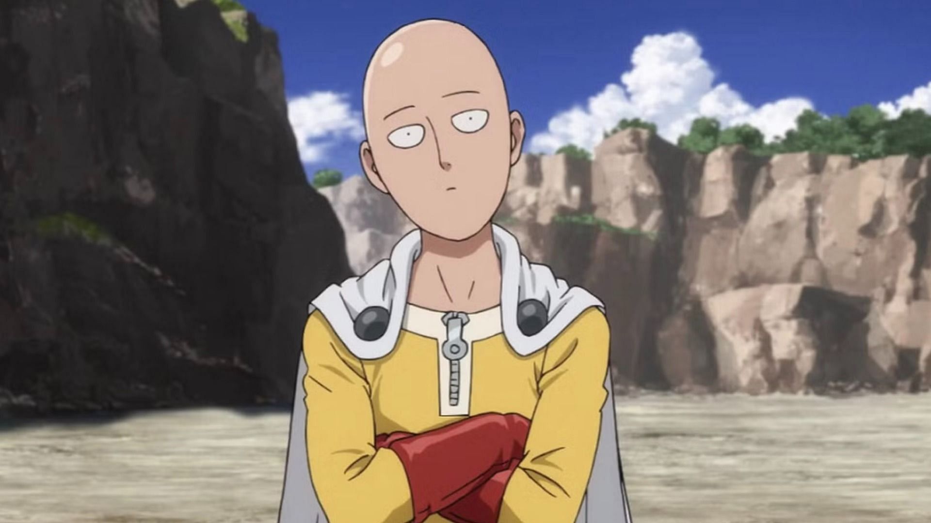 Saitama as seen in anime (Image via Madhouse)